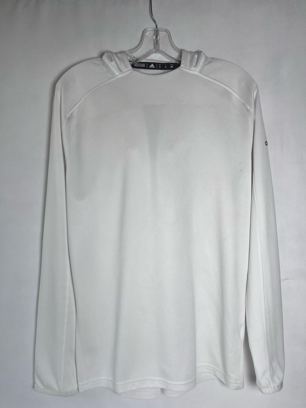 Adidas Men White Pullover Hoodie Size Medium
